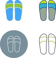 Slippers Icon Design vector