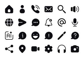 Common Communication Icon Pack vector