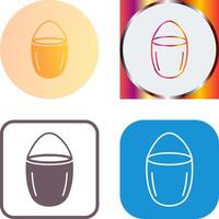 Unique Water Bucket Icon Design vector