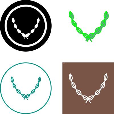Leaves Wreath Icon Design