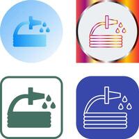 Unique Water Hose Icon Design vector