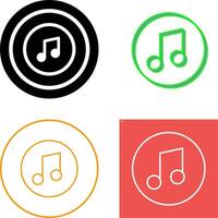 Music Player Icon Design vector