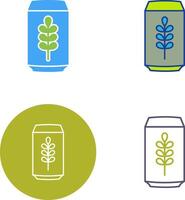 Beer Can Icon Design vector