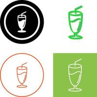 Milkshake Icon Design vector