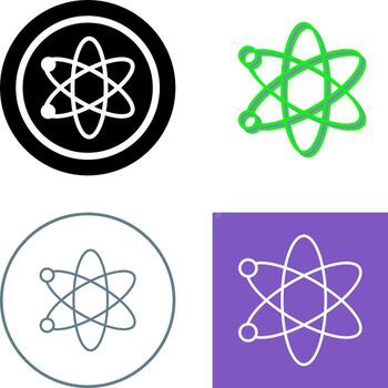 Atom Icon Design vector
