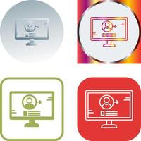 Log In Icon Design vector