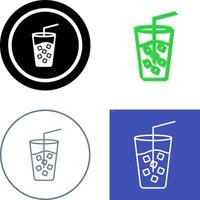 Cold Drink Icon Design vector