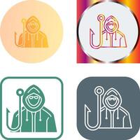 Phishing Icon Design vector