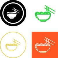 Chinese food Icon Design vector