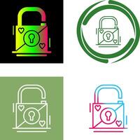 Padlock Icon Design vector