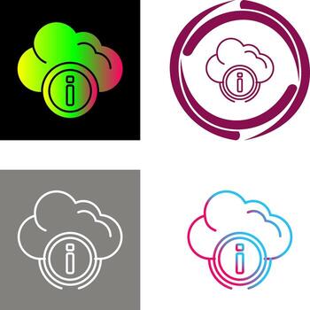 Cloud Computing Icon Design vector