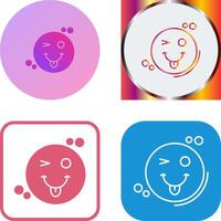 Tongue Out Icon Design vector