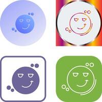 Smirk Icon Design vector