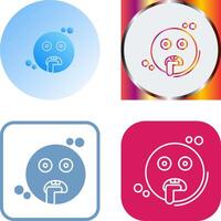 Drooling Icon Design vector