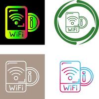 Wifi Signal Icon Design vector