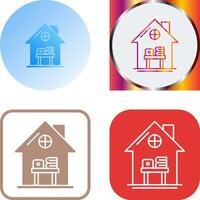 Home Work Place Icon Design vector