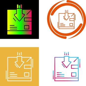 Return Icon Design vector