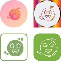 Starstruck Icon Design vector