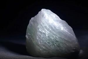 zabuyelita fósil mineral Roca. geológico cristalino fósil. oscuro antecedentes de cerca. foto