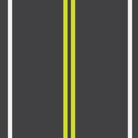 3d illustration two yellow straight line highway texture background vector