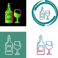 vino icono diseño vector