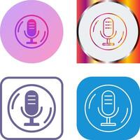 Microphone Icon Design vector