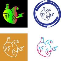 Heart Attack Icon Design vector