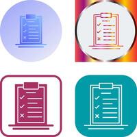 Checklist Icon Design vector