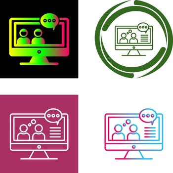 Conversation Icon Design vector