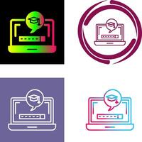 Digital Learning Icon Design vector