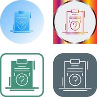 Question Icon Design vector