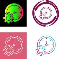 Time Setting Icon Design vector