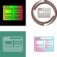 Web Design Icon Design vector