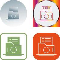 List Folder Icon Design vector