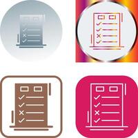 Today to Done CheckList Icon Design vector