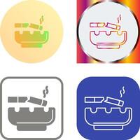 Broken Cigarette Icon Design vector