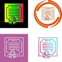 Certificate Icon Design vector