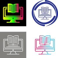 Digital Learning Icon Design vector