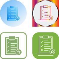 Task List Icon Design vector
