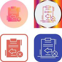 Return Failed Icon Design vector