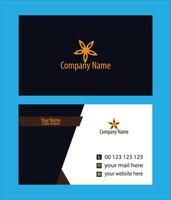 Professional creative business card design template vector