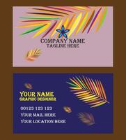 Professional creative business card design template vector