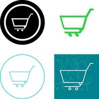 Unique Empty Cart Icon Design vector