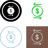 Unique Transcation Icon Design vector