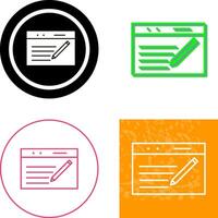 Unique Blogging Service Icon Design vector