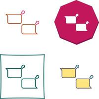 Unique Chatting Icon Design vector