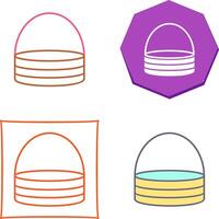 Unique Basket Icon Design vector