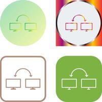 Unique Connected Systems Icon Design vector