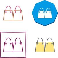 único compras pantalones icono diseño vector