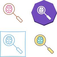 Unique Intelligent Search Icon Design vector